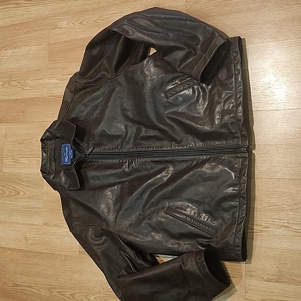 Faconnable Cowhide Leather Jacket - image 1